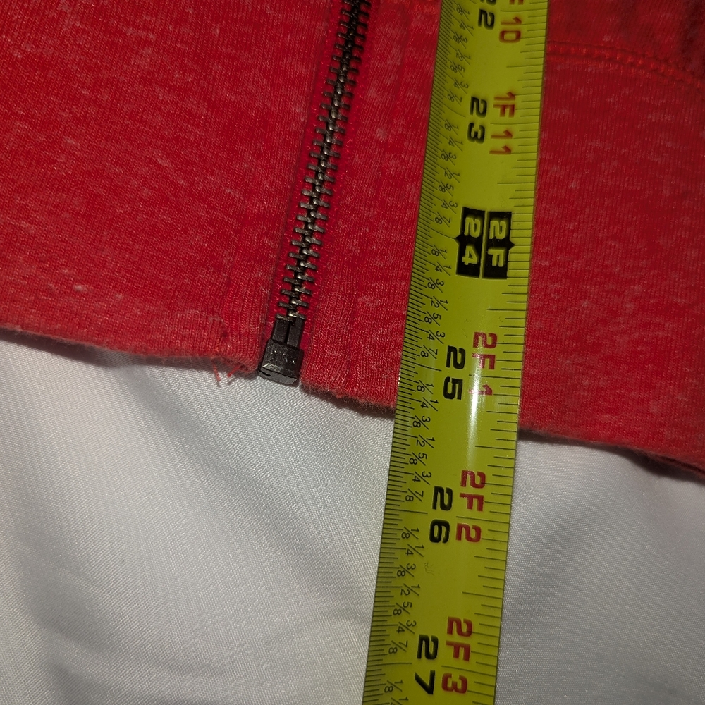 Vintage Nike Red Tag Women's XL Full Zip Red Hanover Basketball Hoodie Jacket - Picture 6 of 6